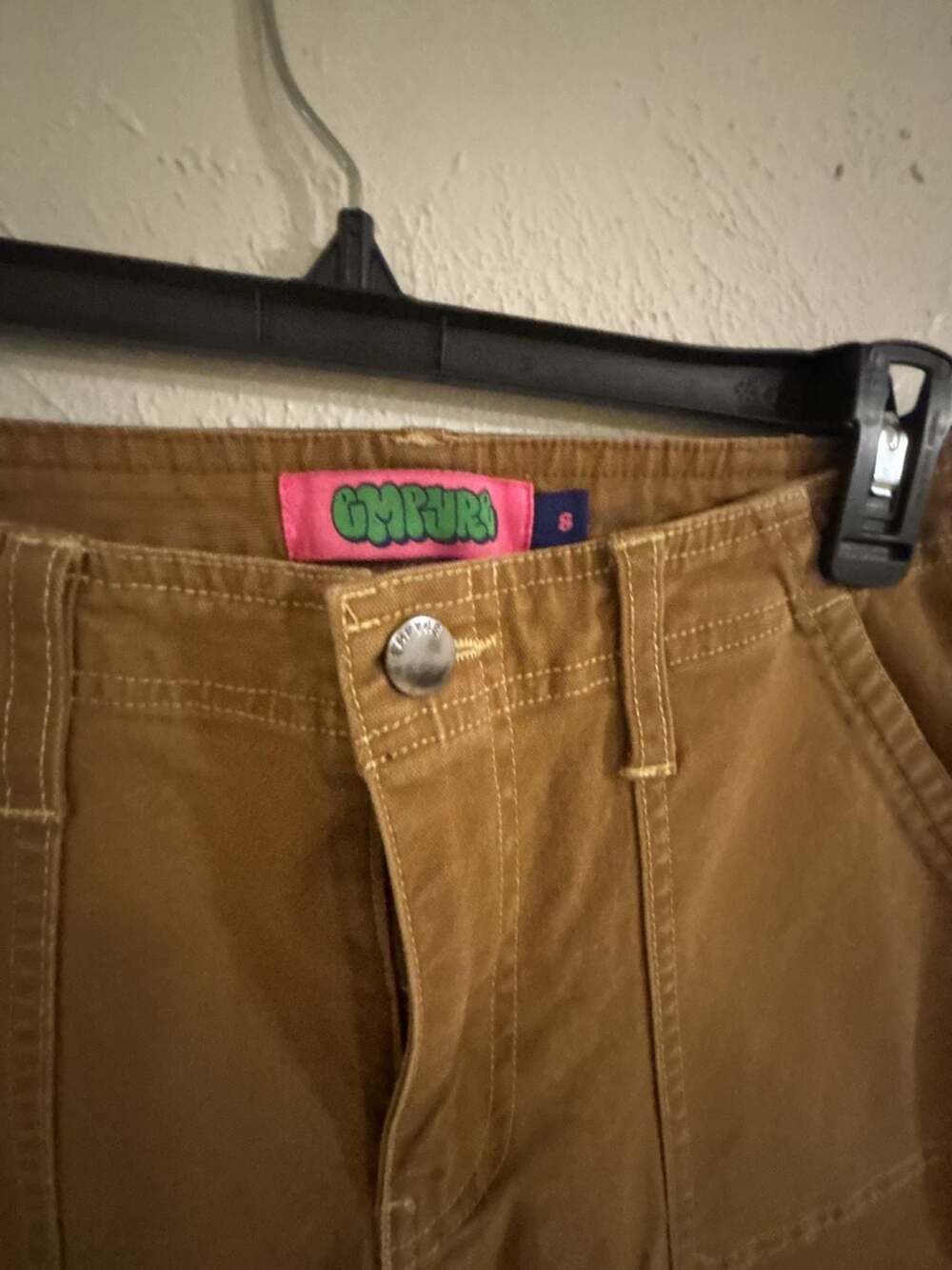 Empyre Brown Canvas Utility Cargo Skater Pants - Picture 2 of 11